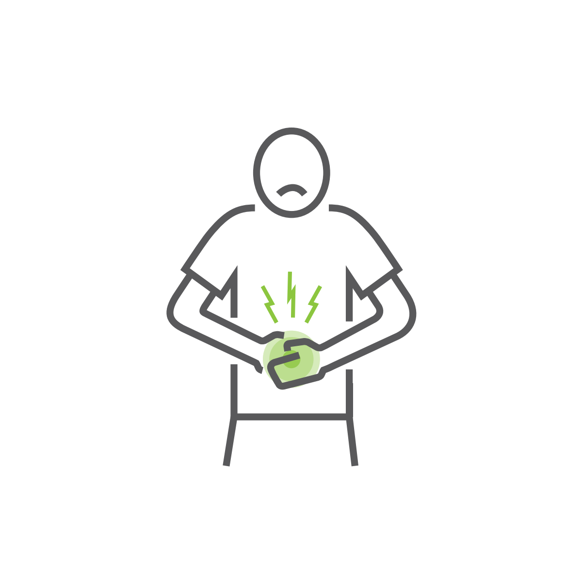 Piktogramm Bauchschmerzen